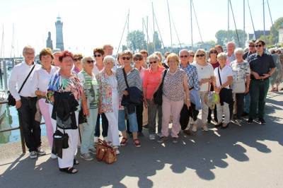 Reisegruppe in Lindau