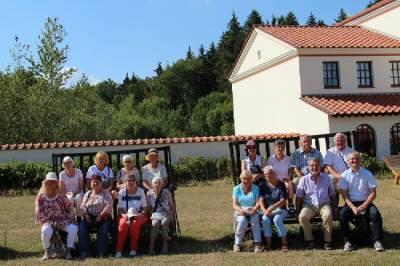 Gruppenbild an der Villa Rustica